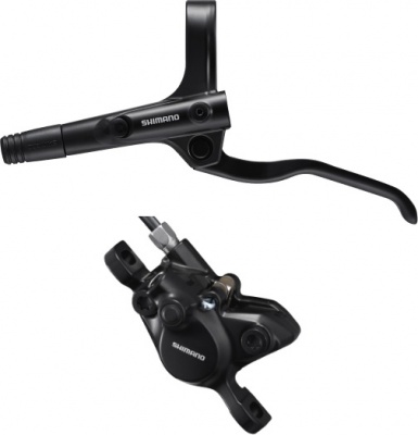 BR-MT200 / BL-MT200 bled brake lever/post mount calliper, black, rear left